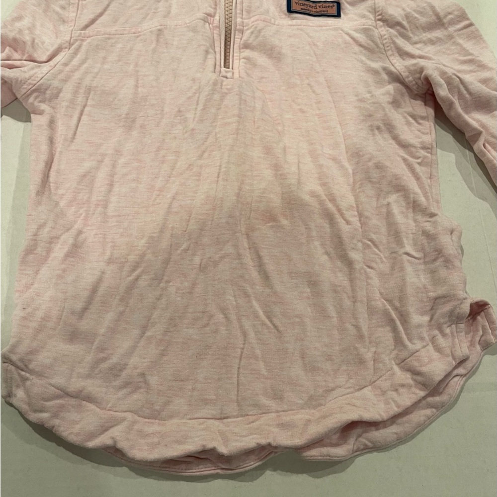 Vineyard vines  youth Pink Quarter-Zip Pullover